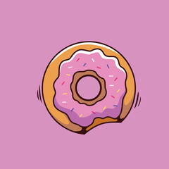 Delicious donut illustration
