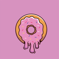 Delicious donut illustration