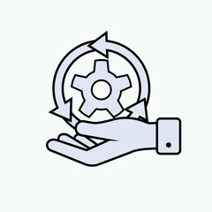 Service Offering Icon. Offer Symbol for Design and Websites, Presentation or Mobile Application.  