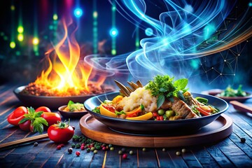 Javascript Programming Food Photography, Coding Cuisine, Digital Recipe, Web Development Meal