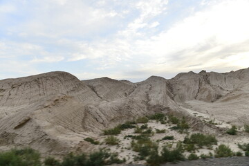 Geomorphic Scenery Desert in Xinjiang, China