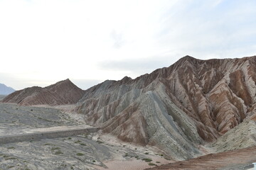 Geomorphic Scenery Desert in Xinjiang, China