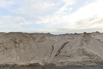 Geomorphic Scenery Desert in Xinjiang, China
