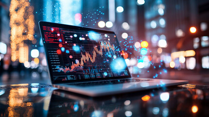 Ai generate insights from business analytics urban city digital content nighttime dynamic perspective technology impact