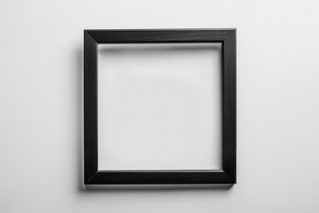 beautiful empty photo frame on white background