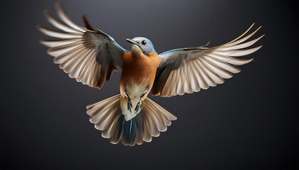 Obraz premium Soaring Beauty: A Bird in Flight