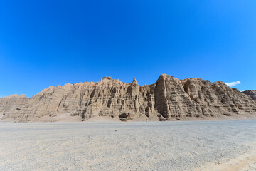 Geomorphic Scenery Desert in Xinjiang, China