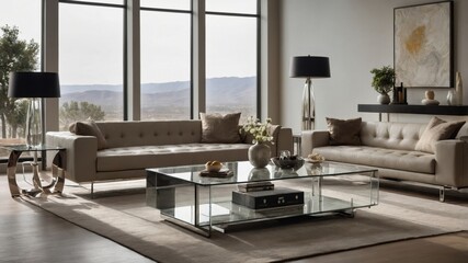 Modern Glass Coffee Table