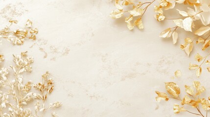 Luxurious Gold Leaf Aesthetics: High-End Design Backgrounds