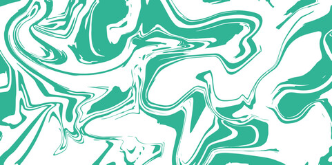 Abstract background with metallic chrome green liquid marvel art design with silk fabrick texture. Green Marbleized Stripes With marble ink texture. Splash of paint