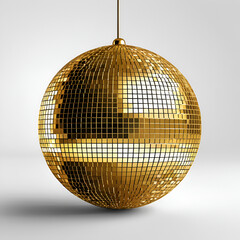 Obraz premium golden disco ball