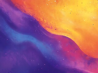 Abstract color gradient, modern blurred background and film grain texture, template with an elegant design 