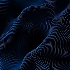 abstract wavy blue background. waves from many lines. digital