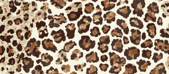 Leopard Print Texture: Brown and Beige Spots Seamless Pattern