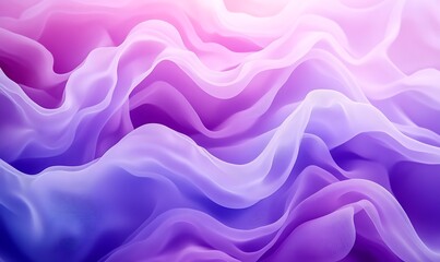 Obraz premium Abstract background with waves of smooth silk fabric in soft pink and lavender tones. Fashion and beauty