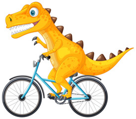 Dinosaur Riding a Bicycle Adventure