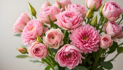 Fototapeta premium Stunning Floral Bouquet with Vibrant Colors