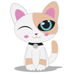 cat vector illustration, perfect for cartoons, clipart, and line art designs 