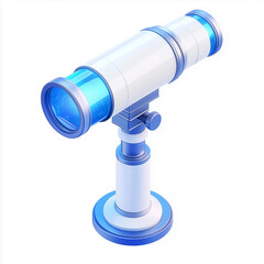 microscope isolated on white