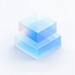 Fototapeta premium blue 3d cube