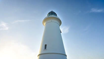 Lighthouse on an isolated island: Exploring the harmony between architecture and nature.