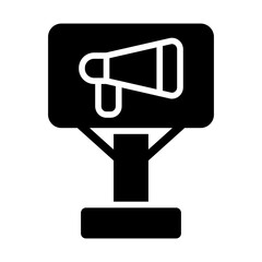 Billboard Ads Solid Icon