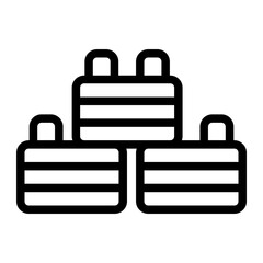 Block Toy Line Icon
