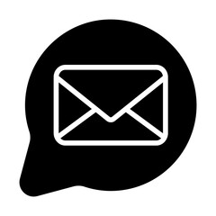 Chat Mail Solid Icon