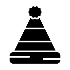 Christmas Hat Solid Icon