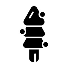 Christmas Tree Solid Icon