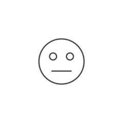 Flat smiley icon template vector illustration