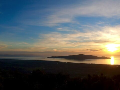 Sunset on the Kapiti Island, New Zealand