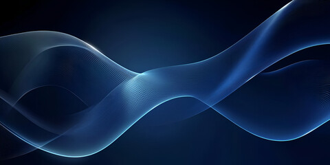 Ghostly Abstract Blue Figure in Ethereal Form