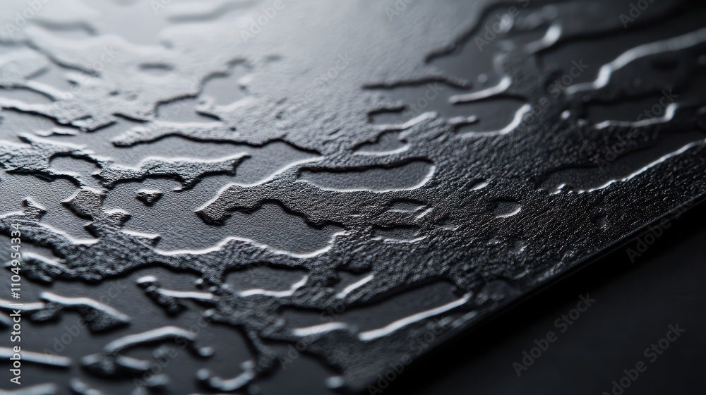 Poster Abstract Black Surface with Textured Pattern