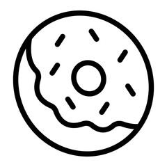Donut Line Icon