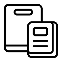 E-Book Line Icon