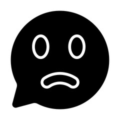 Obraz premium Expression Burnout Solid Icon