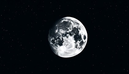 Obraz premium The beauty of moon's surface and space exploration.