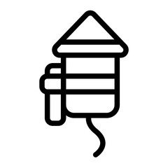 Fireworks Line Icon