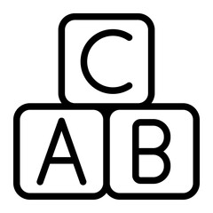 Letter Line Icon © spacepixel