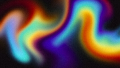 4K Beautiful color gradient background with noise. Abstract pastel holographic blurred grainy gradient banner background texture Colorful digital grain soft noise effect, aesthetic iridescent texture