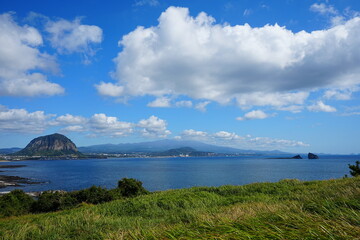 wonderful seascape from seaside cliff