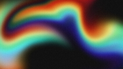 4K Beautiful color gradient background with noise. Abstract pastel holographic blurred grainy gradient banner background texture Colorful digital grain soft noise effect, aesthetic iridescent texture