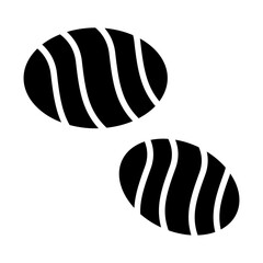 Peanut Candy Solid Icon