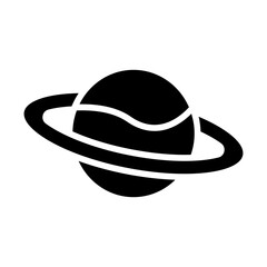 Saturn Solid Icon