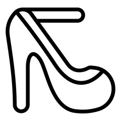 Shoes Women Line Icon