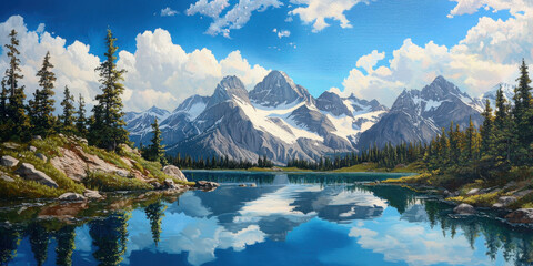 Nature's beauty snow-capped alpine lakes and scenic photography in the canadian rockies