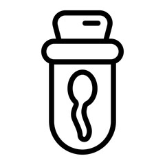 Sperm Quality Line Icon