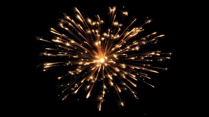 Fototapeta premium Stunning fireworks display lighting up the night sky, celebrating the new year with vibrant colors and explosive patterns in a beautiful spectacle of celebration and joy