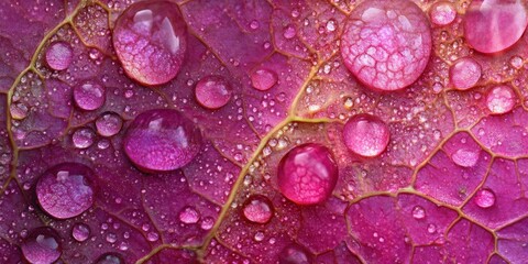 Liquid droplets Natures canvas A detailed macro shot 
